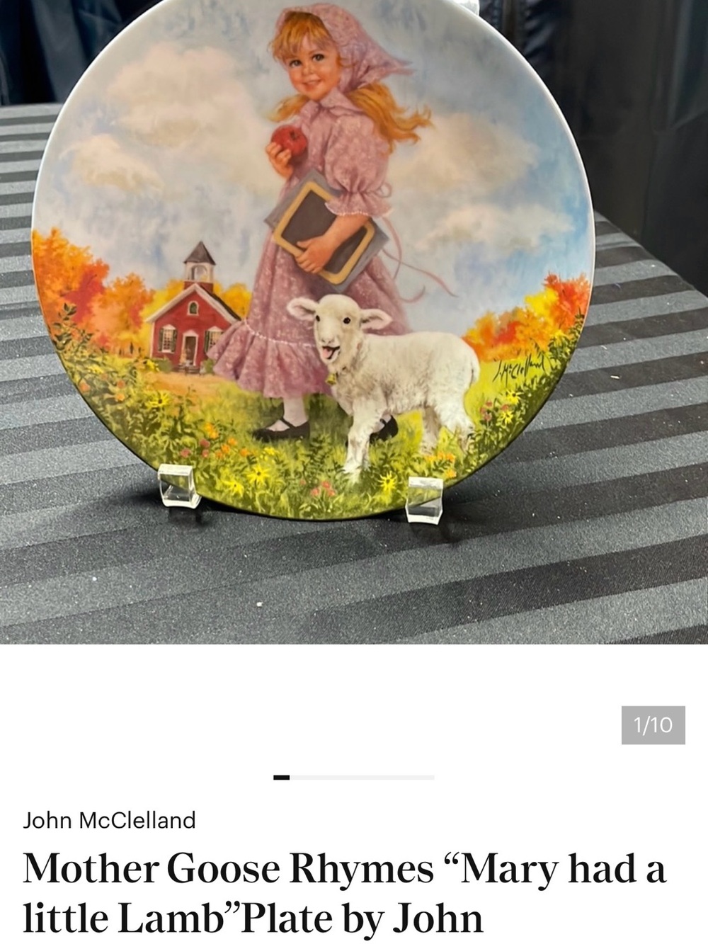 Four Mother Goose Plates